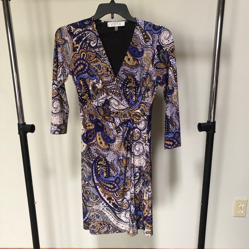 Kasper - Women’s paisley shift dress - petite small